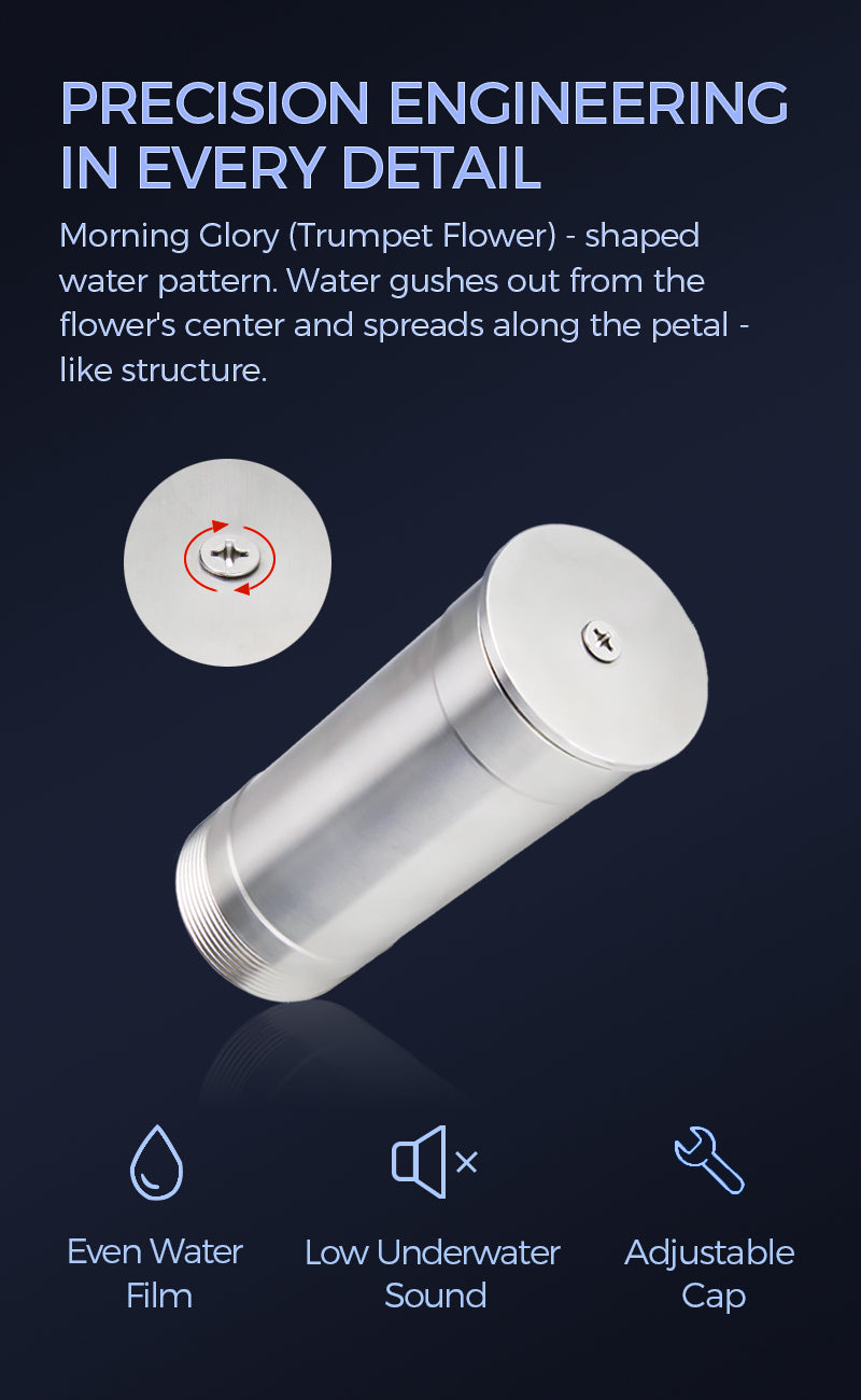 TP Series Morning Glory Fountain Nozzle | Water Film Effect