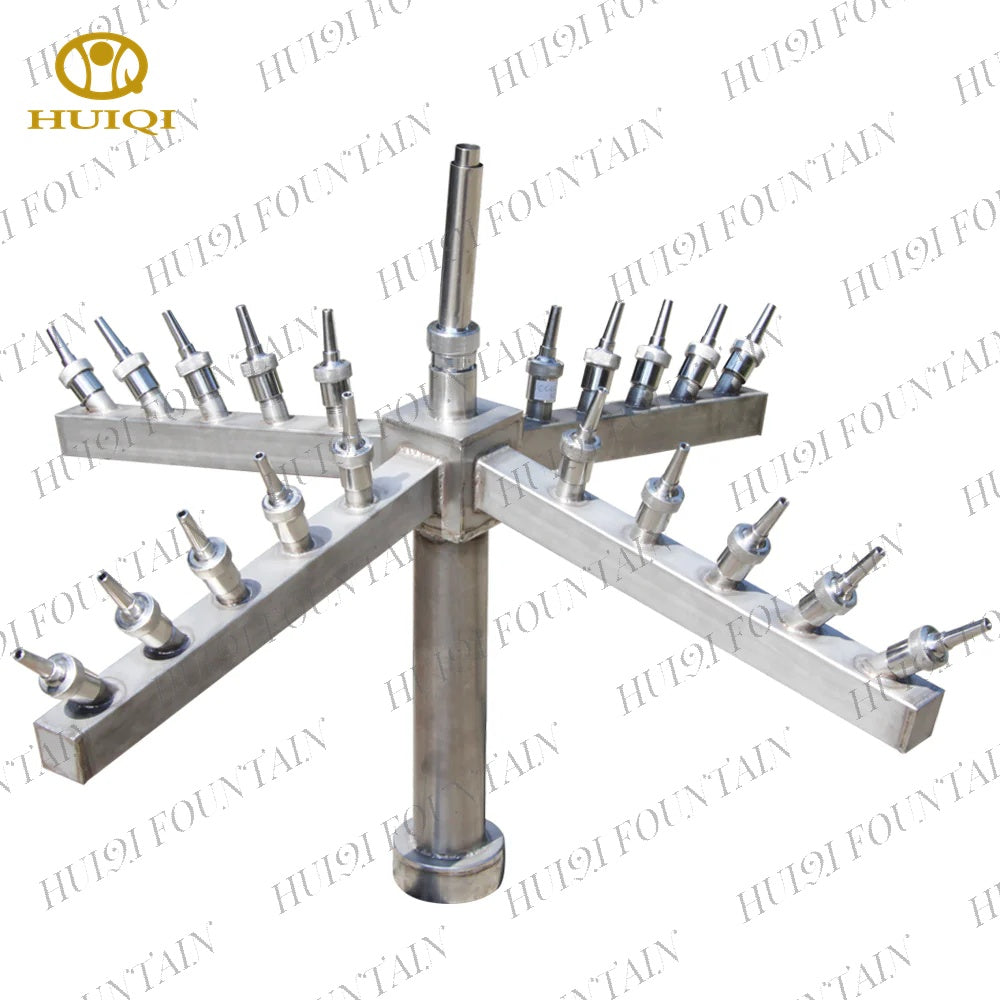 SQBS Series Foam Water Column Nozzle | Stainless Steel, Air-Infused Foam Effect component with multiple nozzles            