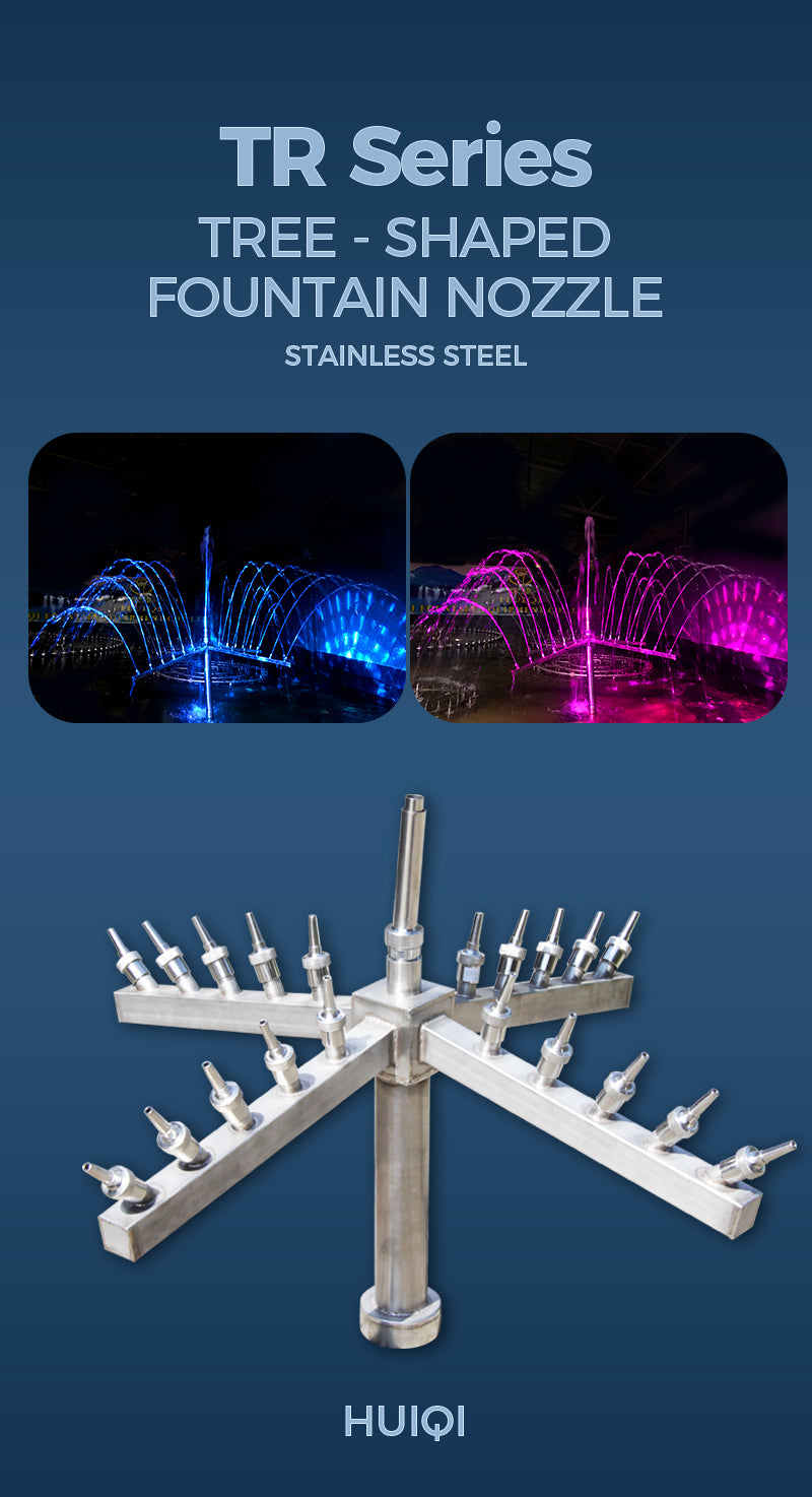 TR Series Tree Shape Fountain Nozzle Stainless Steel