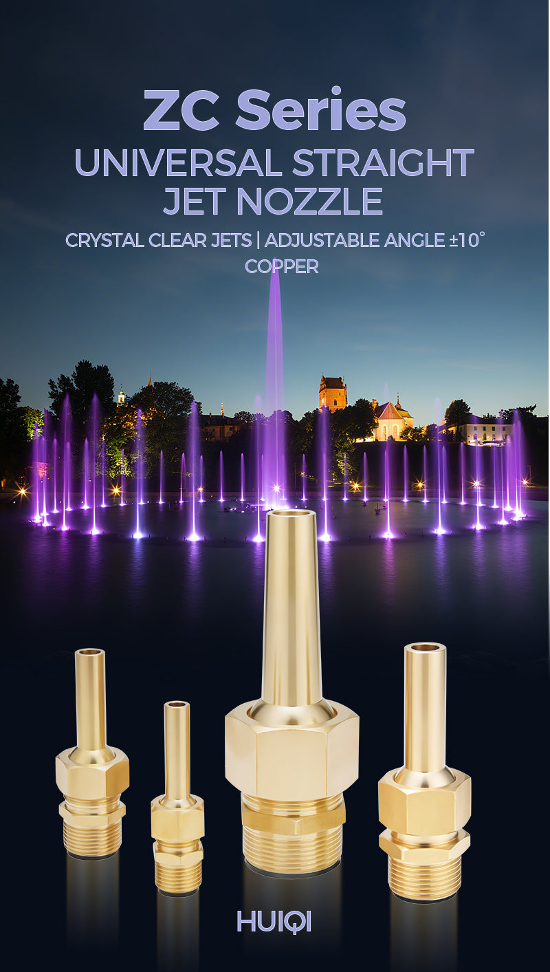 ZC Series Copper Jet Nozzles – Precision for Architectural Fountains
